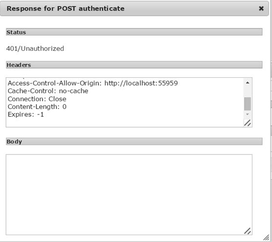 Authorization header